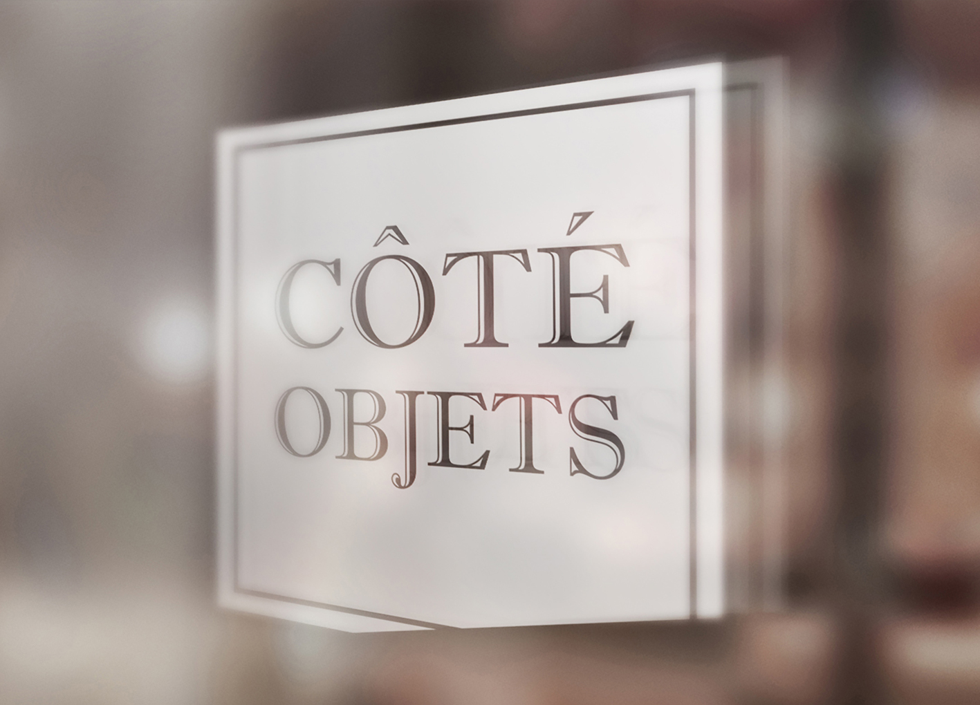 COTE OBJET Window Signage Mock Up 2020 - Côté objets