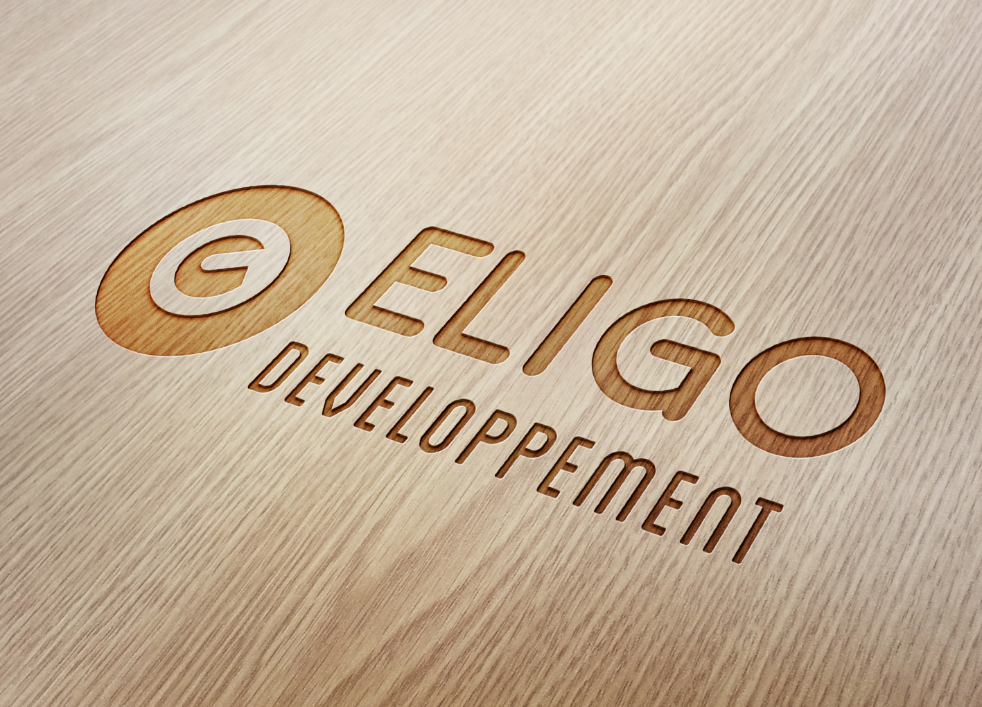 ELIGO Wood Engraved Logo Mock Up 2020 - Eligo